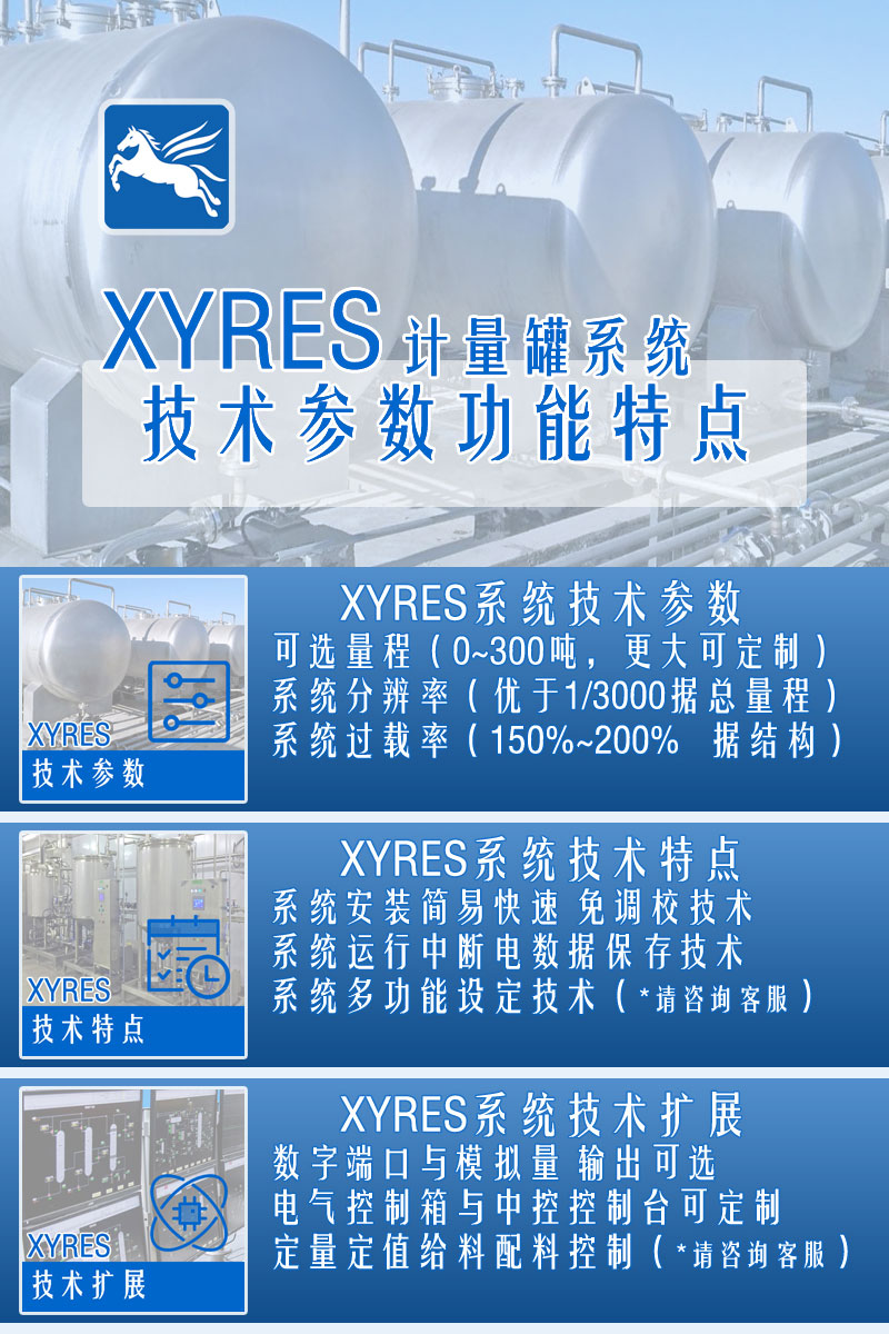 XYRES電子稱重式計量罐系統 配置參數